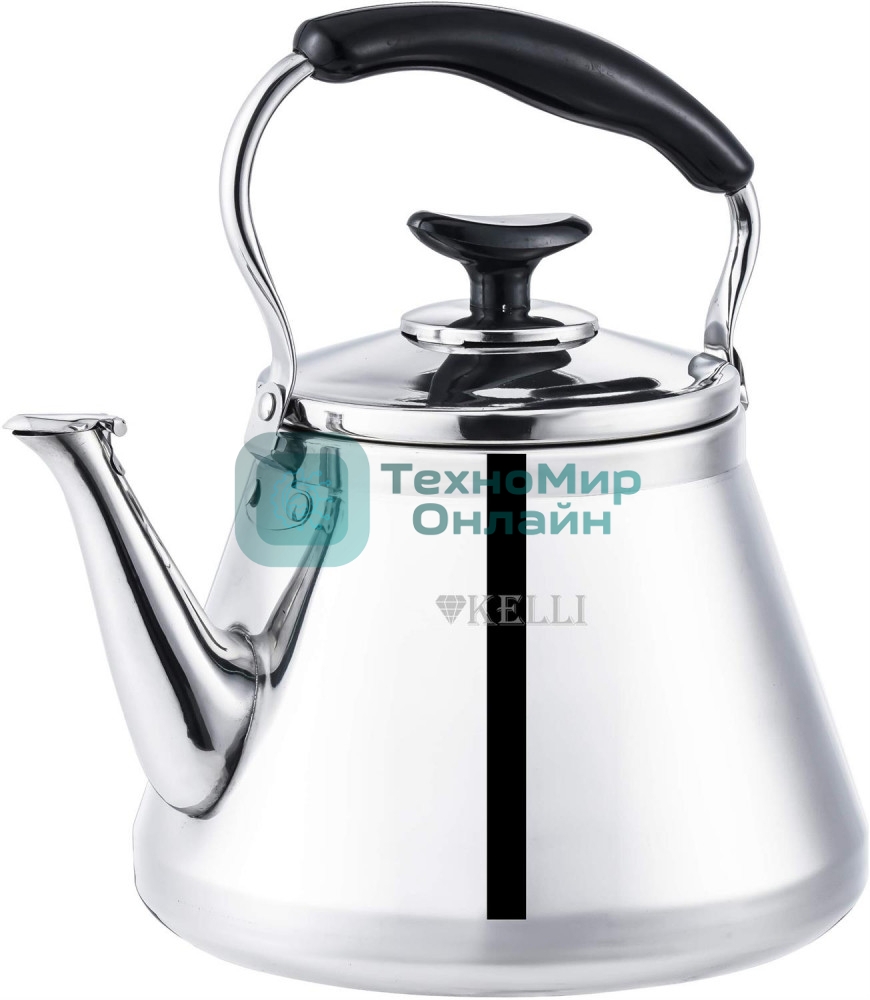 Чайник со свистком Kelli KL-3121 металлический, 3 л