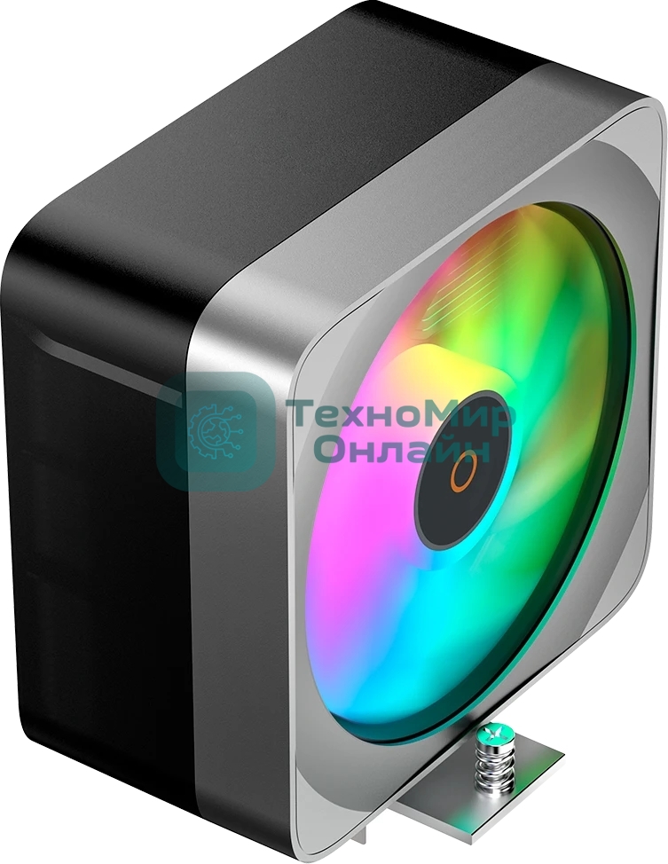 Кулер для процессора Ocypus Delta A40 EX BK ARGB, 120мм ARGB FAN, 4 HEAT PIPES, 4-PIN PWM, 500-1800 RPM, 29DBA, HYDRO BEARING, LGA115X/1200/1700/18XX, AM4/AM5