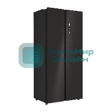 Холодильник Lex LSB525BLXID черный двухкамерный 304/206л морозилка сбоку, No Frost, Side by Side