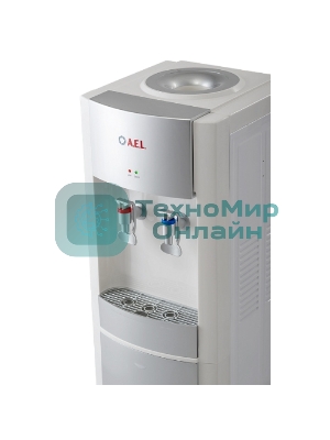 Кулер для воды AEL LD-AEL-28, верхняя загрузка, нагрев 90 °С, охлаждение 15 °С, белый/серебристый