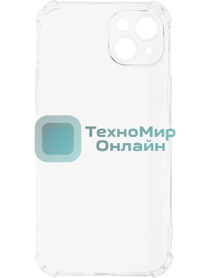 Чехол (клип-кейс) BoraSCO для Apple iPhone 15 Plus прозрачный