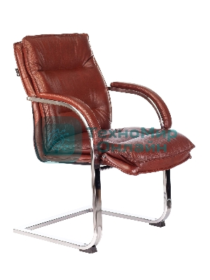 Кресло Бюрократ T-9927SL-LOW-V коричневый, кожа