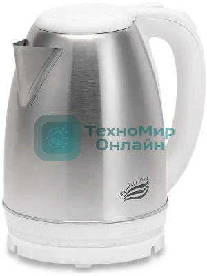 Чайник электрический Великие реки Амур-1 белый, 1.8 л, нержавейка