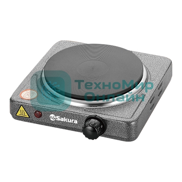 Плита настольная электрическая Sakura ПЭ-01 графит