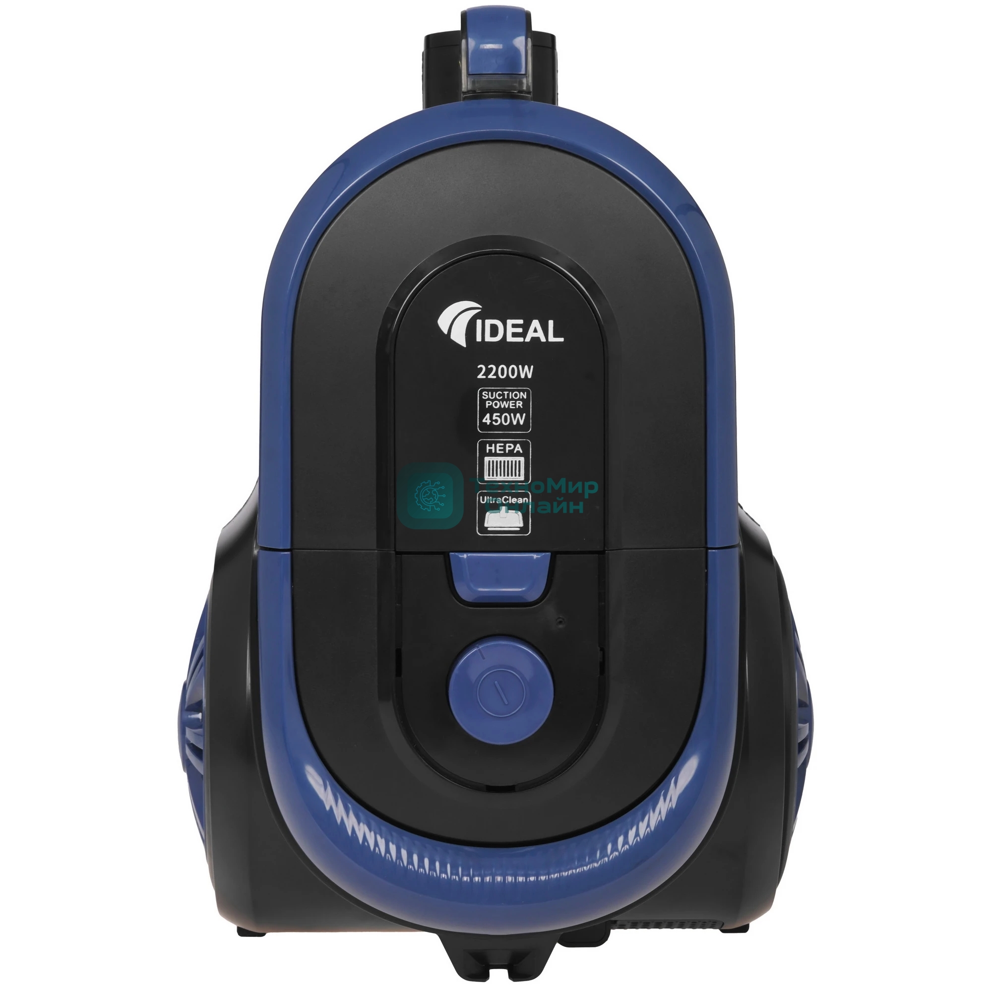 Пылесос IDEAL МП-2000 синий, 450/2200 Вт, уборка сухая, пылесборник контейнер 2 л