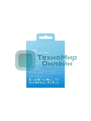 Внешний SSD Samsung T5 EVO, 2TB, USB 3.2 Gen 1 Type-C, R/W 460/460, черный