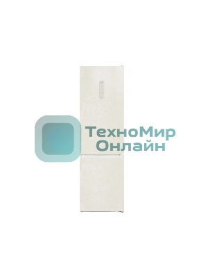 Холодильник Hotpoint HT 6200 AB бежевый двухкамерный 240/83л морозилка снизу, No Frost