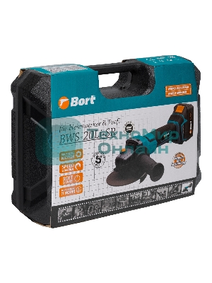 Угловая шлифовальная машина Bort BWS-20Li-SR аккумуляторная (93412215)