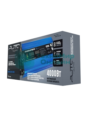 Автомобильный инвертор (преобразователь) 12В в 220В, Модель QUMO QAI-906-4000 (AVCN-Q4000)