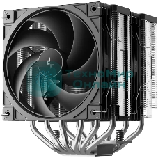 Кулер для процессора DEEPCOOL AG620 G2 LGA1954/1851/1700/AM5/AM4 (9шт/кор, TDP 270W, PWM, DUAL Black Fan 120mm, 6 тепл. трубок, черный) RET