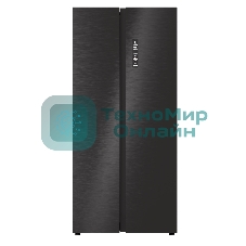 Холодильник Lex LSB525BLXID черный двухкамерный 304/206л морозилка сбоку, No Frost, Side by Side