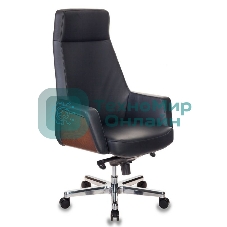 Кресло Бюрократ ANTONIO черный, кожа