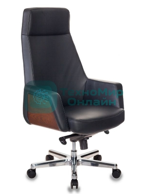 Кресло Бюрократ ANTONIO черный, кожа