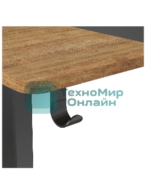 Стол игровой Cactus CS-EDL-BAWD столешница МДФ черный дуб антик, каркас черный