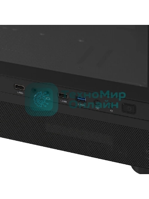 Компьютерный корпус PCCooler IE200 BK, Tempered Glass Full Tower, черный, TG, SPCC, 1x120мм ARGb E-ATX, ATX, mATX, mITX 180/380/220мм 4x2.5