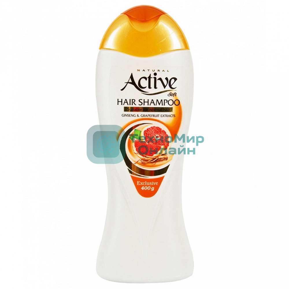 Шампунь Active для нормальных волос Экстракт грейпфрута и женьшеня NATURAL, 400 мл (512102001)