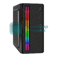Компьютерный корпус Minitower ExeGate mEVO-7805-XP500 (mATX, БП XP500 с вент. 12см, 2*USB+1*USB 3.0, аудио, черный, с 2*RGb подсветкой)