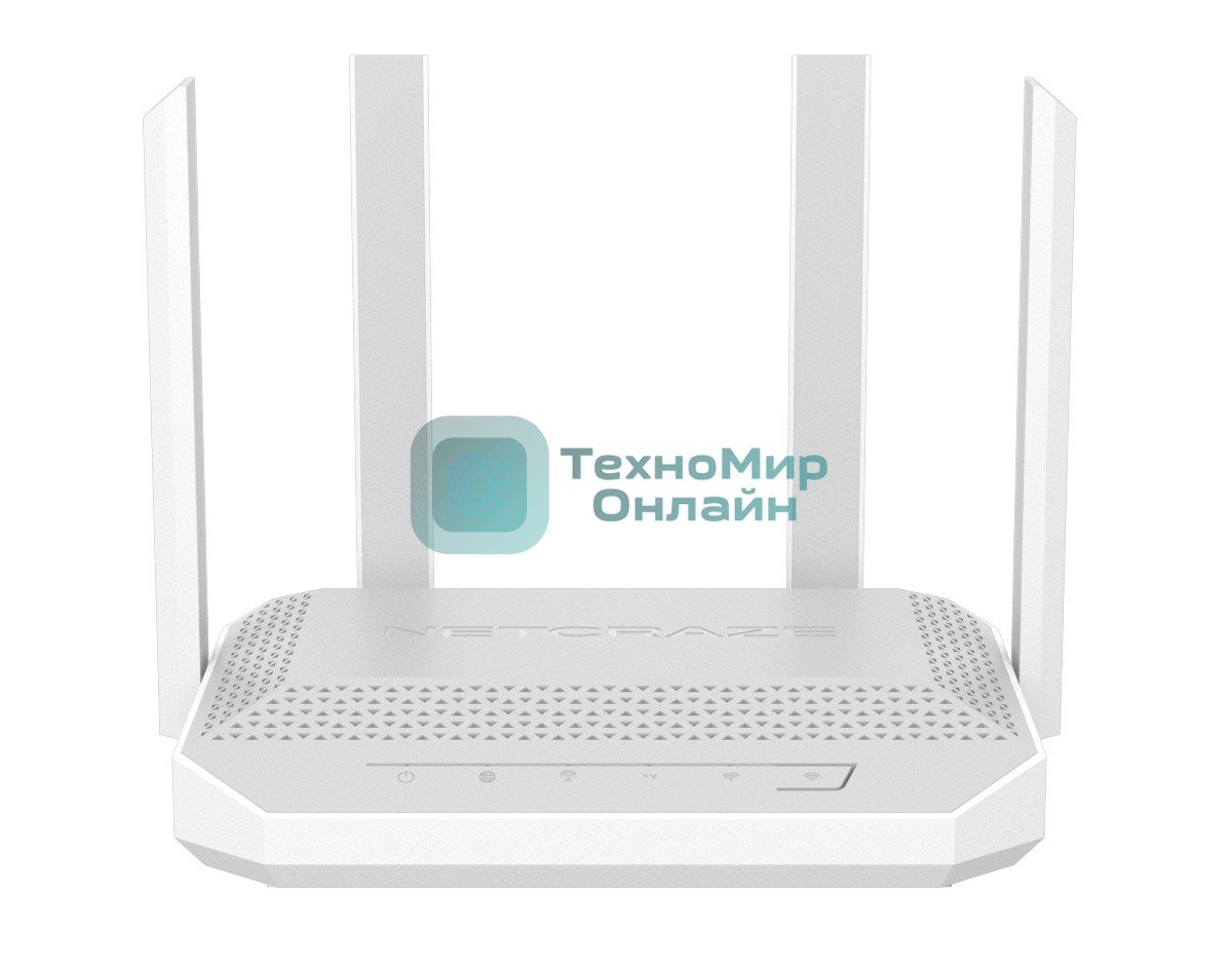 Гигабитный интернет-центр Netcraze Hopper 4G+ (NC-2312) с модемом 4G+, двумя слотами для SIM-карт, Mesh Wi-Fi 6 AX3000, 5-портовым Smart-коммутатором и многофункциональным портом USB 3.0
