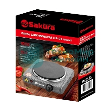 Плита настольная электрическая Sakura ПЭ-01 графит