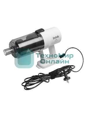 Пылесос вертикальный BBK BV2600 белый/черный, питание от сети, 170 Вт, уборка сухая, пылесборник 0.5 л