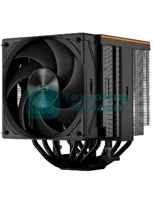 Кулер для процессора PCCooler RZ620Pro TC BK (265W, 4-pin PWM, 160mm, Al/Cu, 6x6mm, 2x120mm, 80CFM, 36.2dBA, 2400RPM, S: 1851/1700/1200/115X, AM5/AM4, black)