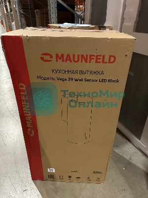 (Витринный образец, поврежденная упаковка) Кухонная вытяжка MAUNFELD Vega 39 Wall Sensor черный