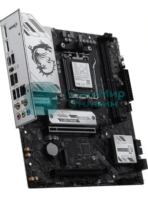 Материнская плата MSI B850M GAMING WIFI, AM5, AMD B850, 2xDDR5, 4xSATA, 2xM.2, 1xPCIe 5.0 x16, 1xPCIe 4.0 x16, 1xDP, 1xHDMI, 1x2.5Gb LAN, Wi-Fi 7, Bluetooth 5.4, 1xUSB-C 10Gbps, 3xUSB-A 5Gbps, 2xUSB-A 2.0, 2x3.5 мм, 7.1, mATX