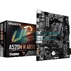 Материнская плата Gigabyte A520M H ARGB, AM4, AMD A520, 2xDDR4, 4xSATA, 1xM.2, 1xPCIe 3.0 x16, 1xPCIe x1, 1xHDMI, 1xDP, 1x1Gb LAN, 4xUSB-A 5Gbps, 2xUSB-A 2.0, 1xPS/2, 3x3.5 мм, 7.1, mATX