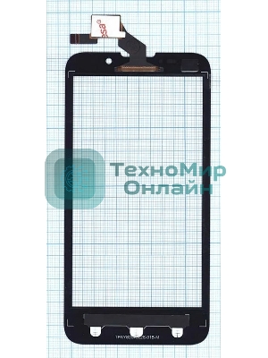 Сенсорное стекло (тачскрин) для ZTE Majesty Z796C, черное