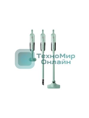 Пылесос вертикальный Galaxy Line GL 6221 мятный, питание от аккумулятора, 130 Вт, уборка сухая, пылесборник 0.3 л, работа от АКБ max - 30 мин