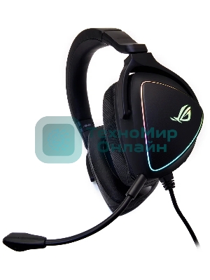 Игровые наушники ASUS ROG Delta S черные (7.1, USB Type-C + A, RGb подсветка, 50 мм, ESS 9281 Pro, микрофон, 90YH02K0-B2UA00)