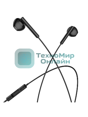 Проводные наушники Hoco M64 черный, внутриканальные, Jack 3.5 мм