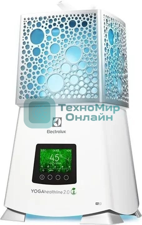 Увлажнитель воздуха Electrolux EHU-3915D белый, 65 м², 9.4 л, ионизация, гигростат