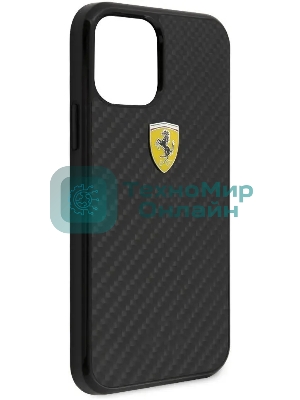 Чехол (клип-кейс) для Apple iPhone 12 mini Ferrari черный (FERCAHCP12SBK)