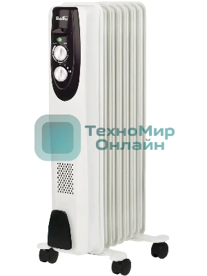 Обогреватель масляный Ballu Classic BOH/CL-07WRN (7 секций), белый, 1500 Вт, 20 м2, термостат