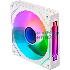 Вентилятор для корпуса Bloody CF-12 LCD ARGb 120х120x25 белый 4-pin 32дБ (упак.:1шт) (CF-12-ARGb120-WH) Ret