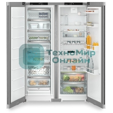 Холодильник Liebherr XRFsf 5220-22 001 (SFNsfd 5227-22 001 + SRsfd 5220-22 001) серебристый двухкамерный 398/271л морозилка сбоку, No Frost, Side by Side