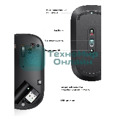 Мышь UGREEN Wireless MU001 (Light Gray)