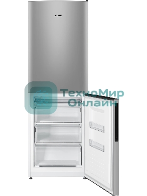 Холодильник Atlant ХМ-4612-181 серебристый двухкамерный 182/119л морозилка снизу