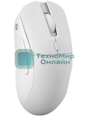 Мышь беспроводная/проводная Defender Stone GM-551 белый, 7200 dpi, радиоканал, Bluetooth, USB, кнопки - 7
