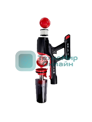 Пылесос вертикальный EVOLUTION Smart Clean VCF2212M черный/красный, питание от аккумулятора, 380 Вт, уборка сухая, пылесборник 0.4 л