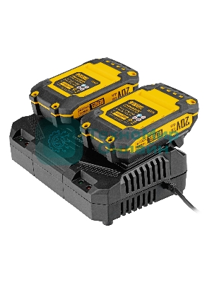 Устройство зарядное для аккумуляторов двухпортовое Denzel BCH-20-4.0x2, Li-Ion, 20 В, 4.0 А