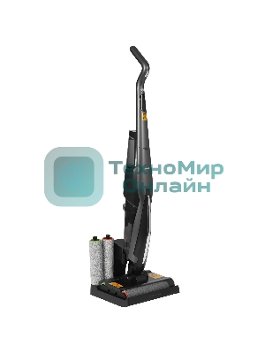 Пылесос вертикальный моющий Deerma DEM-VX96W серый, питание от аккумулятора, 160 Вт, уборка сухая/влажная, пылесборник 0.6 л