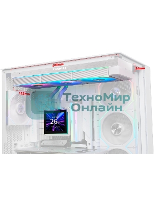 Система водяного охлаждения Lian-Li HydroShift II LCD-S 360CL ARGB Soc-AM5/AM4/1700/1851 белый 4-pin 30dB Al+Cu LCD Ret (G89.GHS2LCDS36CW.R0)