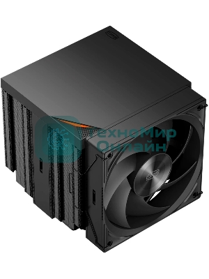 Кулер для процессора PCCooler RZ620Pro TC BK (265W, 4-pin PWM, 160mm, Al/Cu, 6x6mm, 2x120mm, 80CFM, 36.2dBA, 2400RPM, S: 1851/1700/1200/115X, AM5/AM4, black)