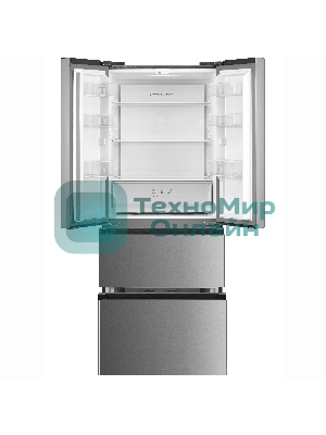 Холодильник Бирюса FD 431 I нержавеющая сталь трехкамерный 244/147 л морозилка снизу