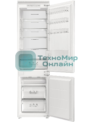 Встраиваемый холодильник Hyundai HBR 1941 2-хкамерн. белый инвертер