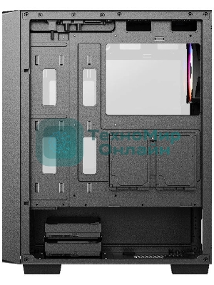 Компьютерный корпус Powercase Mistral AY4B ARGb, Tempered Glass, 4x 120мм ARGb Fans, черный, ATX (CMAYB-A4)