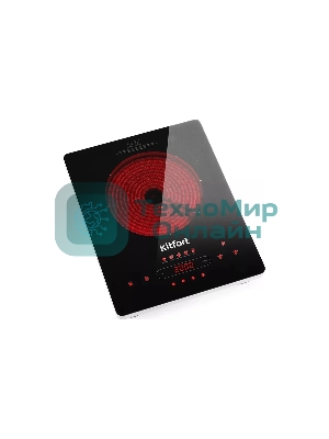 Плита настольная инфракрасная Kitfort КТ-153 черный/серебристый стеклокерамика