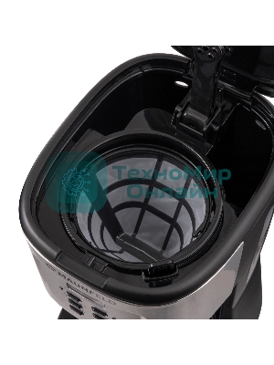 Кофеварка капельная Maunfeld MF-722S серебристый/черный, исп. кофе - молотый, 1.5 л, 900 Вт.
